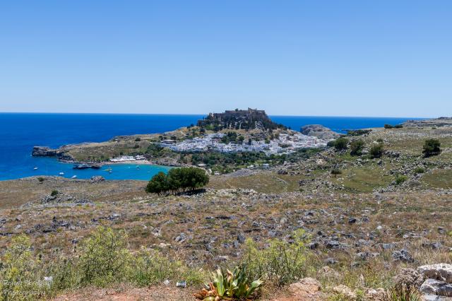 Noch ein Blick auf Lindos mit Akropolis