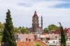 Rhodos Stadt - Rundgang auf der Stadtmauer, Blick auf den Glockenturm