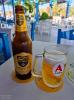 Heute gab es mal ein einheimisches Bier von Rhodos