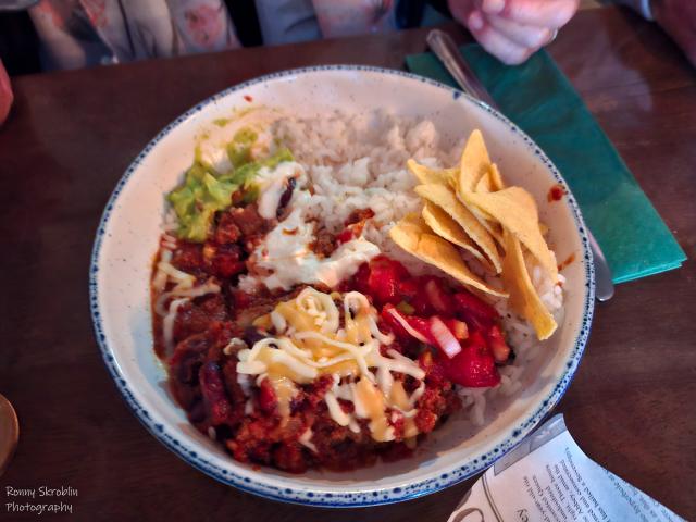 Abendessen im "The Grapes"